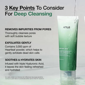 Anua Heartleaf Quercetinol™ Pore Deep Cleansing Foam