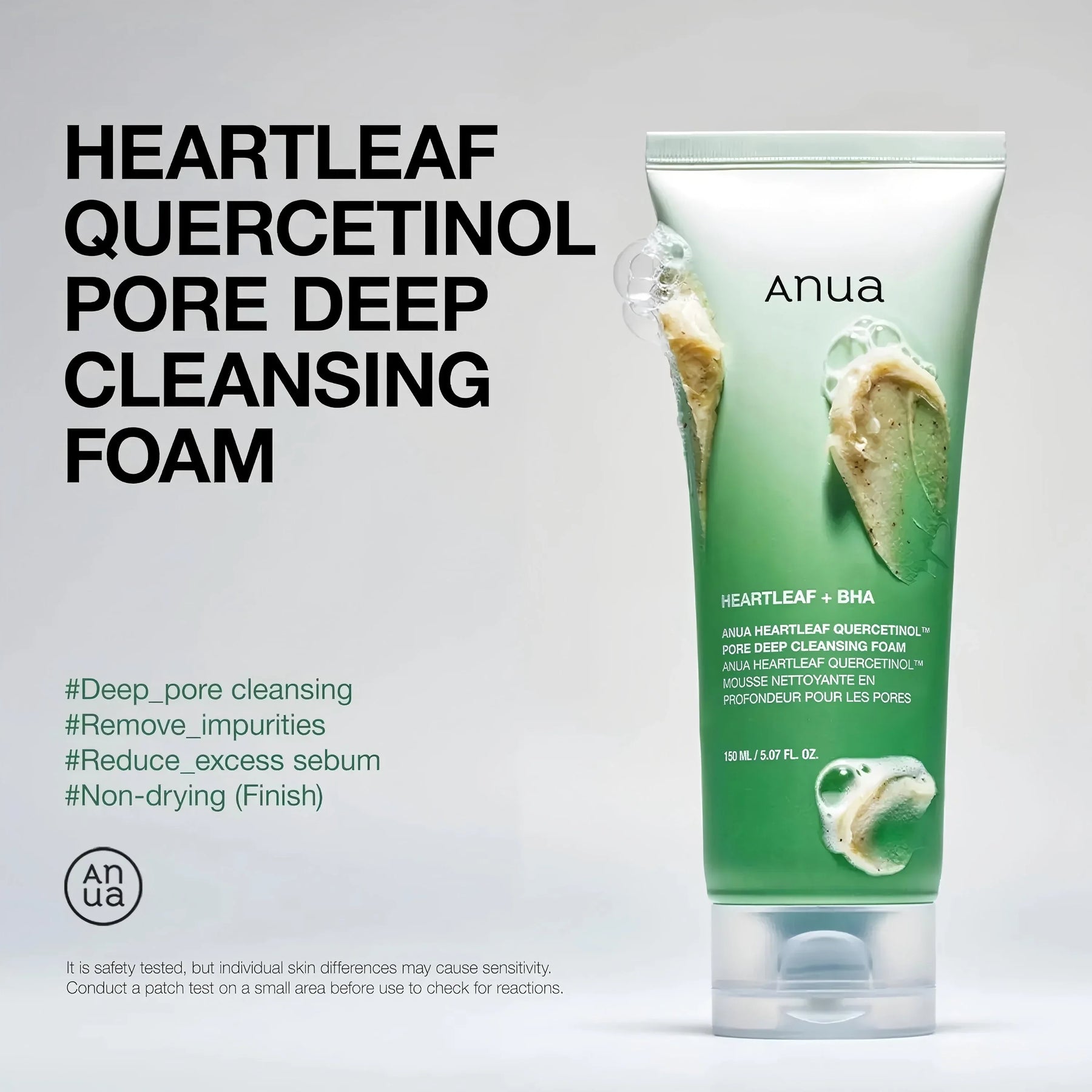 Anua Heartleaf Quercetinol™ Pore Deep Cleansing Foam